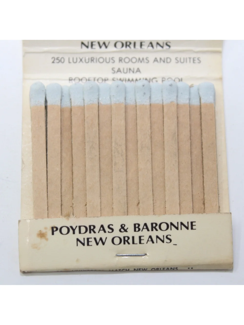 VTG Matchbook Le Pavillon Hotel Chateaubriand Dining Room New Orleans Poydras